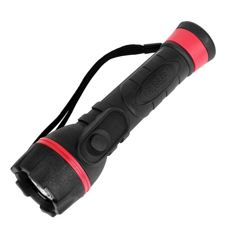 3W LED Rubber Painting Plastic Flashlight factory